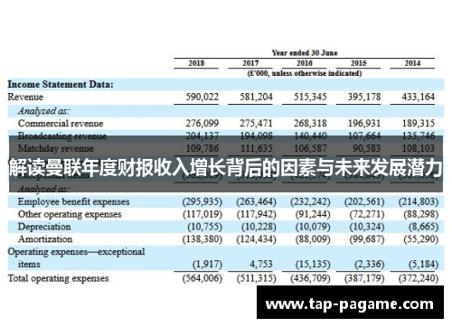解读曼联年度财报收入增长背后的因素与未来发展潜力